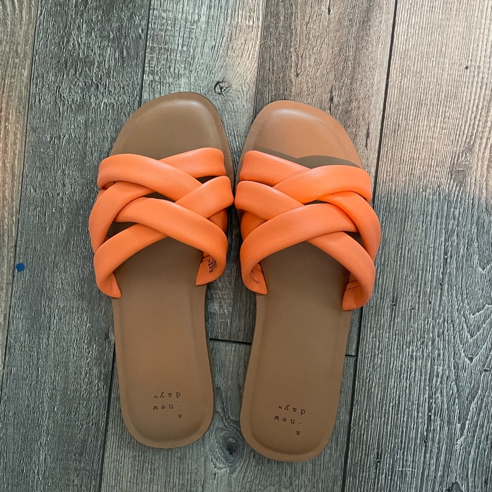 Orange Sandals - Like New